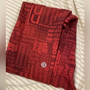 Red lululemon leggings